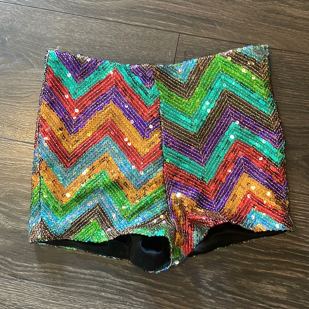 Hot Pants Sequins Rainbow Pride Short Shorts Bootylicious